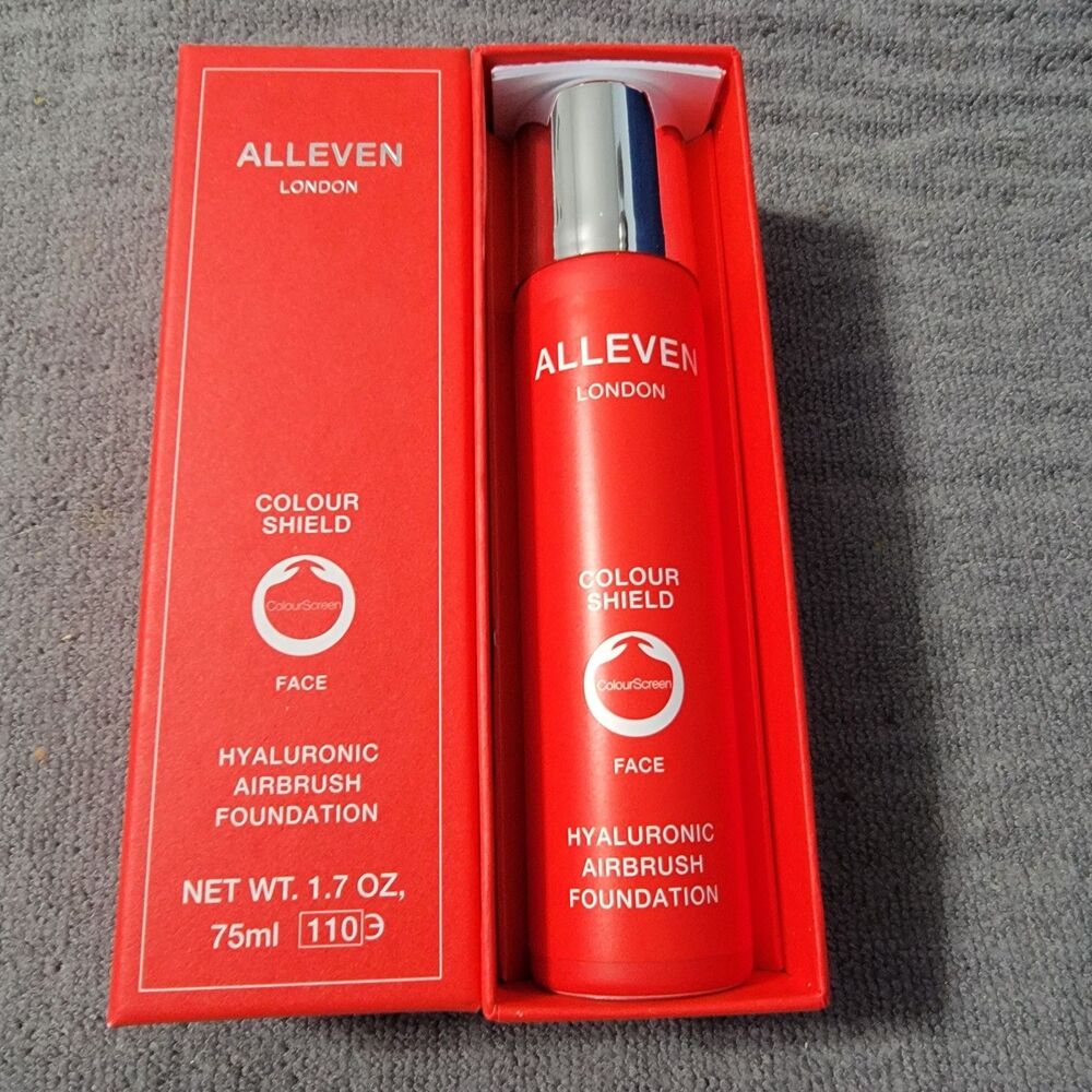 ALLEVEN London Colorshield Face Hyaluronic Airbrush Foundation Amber